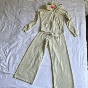 JUICY COUTURE  Y2K TERRY CLOTH SET SZ. P BUTTER YELLOW